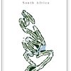 Hans-Merensky Hans Merensky Country Club - South Africa – Minimalist Golf Course Print