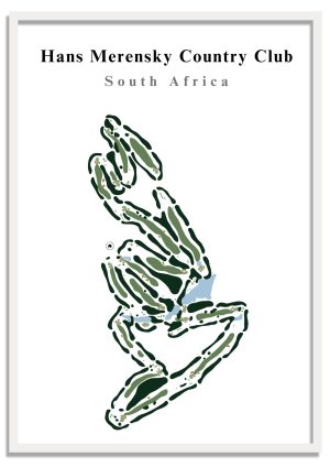 Hans Merensky Country Club - South Africa – Minimalist Golf Course Print