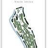 Heidelberg Golf Club - South Africa – Minimalist Golf Course Print