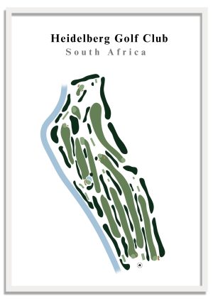 Heidelberg Golf Club - South Africa – Minimalist Golf Course Print