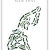 Highland Gate Golf Club - South Africa – Minimalist Golf Course Print