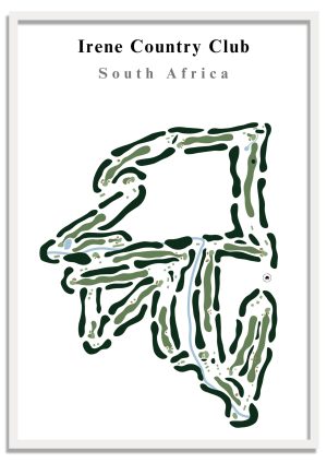 Irene Country Club - South Africa – Minimalist Golf Course Print
