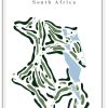 Kempton-Park Kempton Park Golf Club - South Africa – Minimalist Golf Course Print