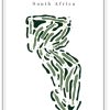 Kimberly Golf Club - South Africa – Minimalist Golf Course Print