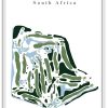 Knysna-GC Knysna Golf Club - South Africa – Minimalist Golf Course Print