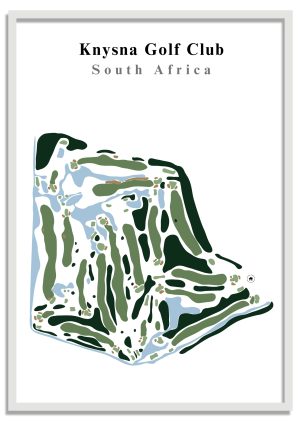 Knysna-GC Knysna Golf Club - South Africa – Minimalist Golf Course Print