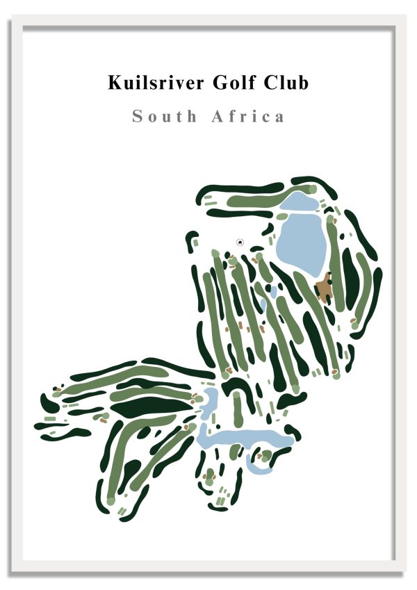 Kuilsriver Golf Club - South Africa – Minimalist Golf Course Print
