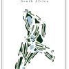 Kyalami Country Club - South Africa – Minimalist Golf Course Print