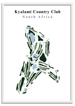 Kyalami Country Club - South Africa – Minimalist Golf Course Print