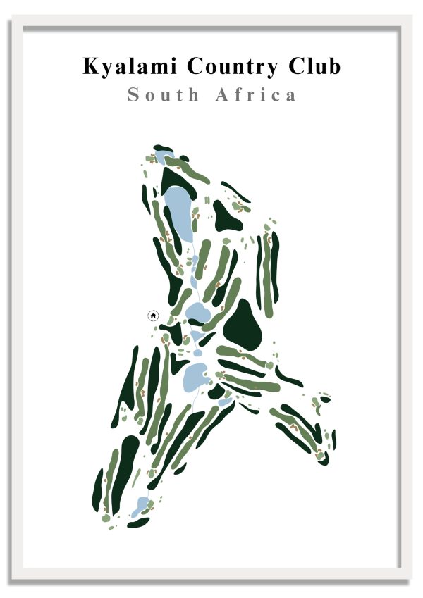 Kyalami Country Club - South Africa – Minimalist Golf Course Print