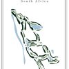 Leopard Creek - South Africa – Minimalist Golf Course Print