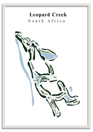 Leopard-Creek Leopard Creek - South Africa – Minimalist Golf Course Print