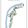 Maccauvlei Maccauvlei Golf Club - South Africa – Minimalist Golf Course Print