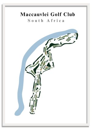 Maccauvlei Golf Club - South Africa – Minimalist Golf Course Print