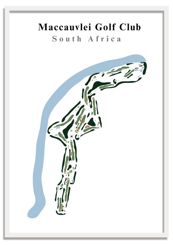 Maccauvlei Maccauvlei Golf Club - South Africa – Minimalist Golf Course Print