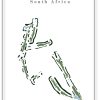 Marble Hall Golf Club - South Africa – Minimalist Golf Course Print