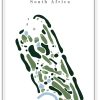 Mooipoort Golf Club - South Africa – Minimalist Golf Course Print