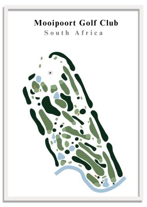 Mooipoort Golf Club - South Africa – Minimalist Golf Course Print