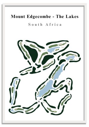 Mount Edgecombe - The Lakes - South Africa – Minimalist Golf Course Print
