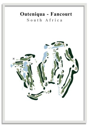 Outeniqua - Fancourt - South Africa – Minimalist Golf Course Print