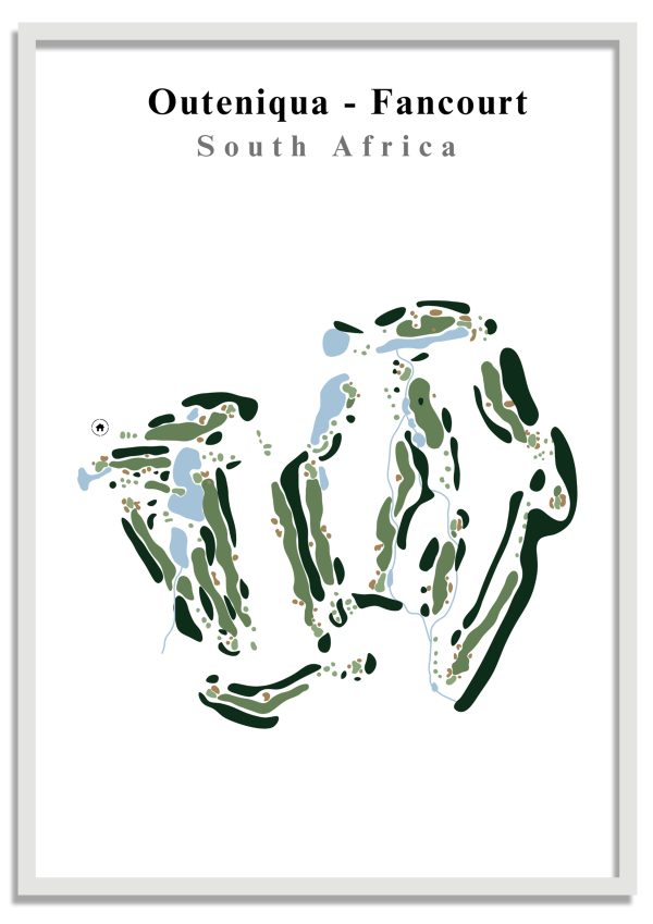 Outeniqua - Fancourt - South Africa – Minimalist Golf Course Print