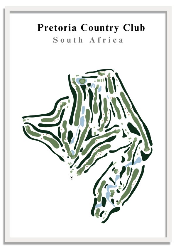 PCC Pretoria Country Club - South Africa – Minimalist Golf Course Print