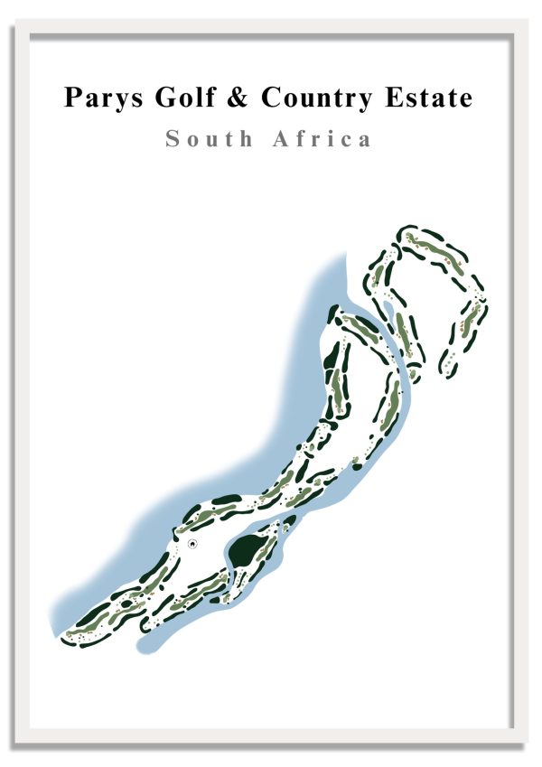 Parys Golf & Country Estate - South Africa – Minimalist Golf Course Print