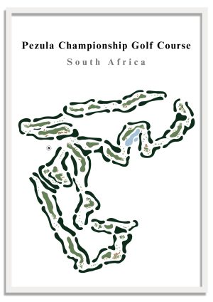 Pezula Championship Golf Course - South Africa – Minimalist Golf Course Print