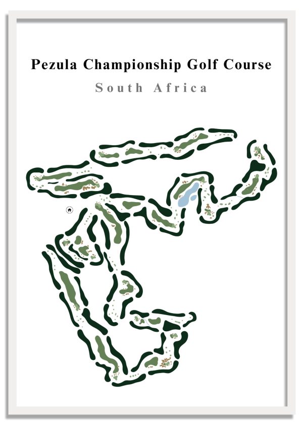 Pezula Championship Golf Course - South Africa – Minimalist Golf Course Print
