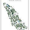 Polokwane Golf Club - South Africa – Minimalist Golf Course Print