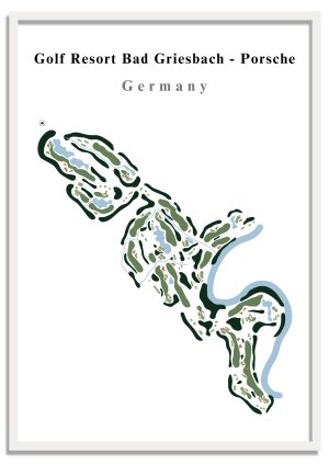 Golf Resort Bad Griesbach, Porsche Golf Course - Germany – Minimalist Golf Course Print