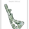 Port-Shepstone Port Shepstone Country Club - South Africa – Minimalist Golf Course Print