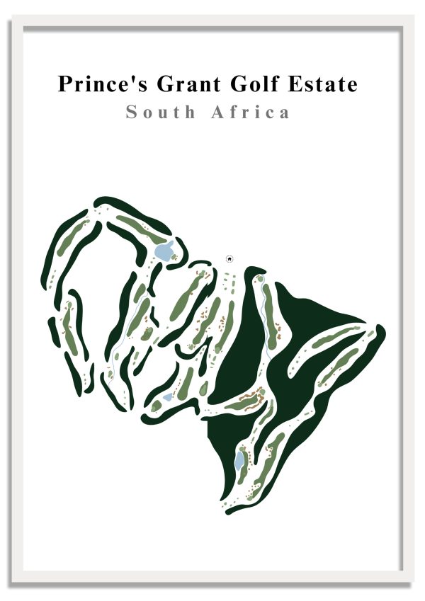 Prince's Grant Golf Estate - South Africa – Minimalist Golf Course Print