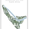 Rondebosch Rondebosch Golf Club - South Africa – Minimalist Golf Course Print