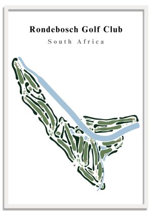Rondebosch Golf Club - South Africa – Minimalist Golf Course Print