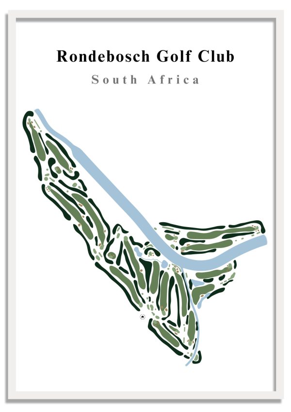 Rondebosch Rondebosch Golf Club - South Africa – Minimalist Golf Course Print