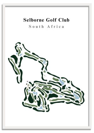 Selborne Golf Club - South Africa – Minimalist Golf Course Print