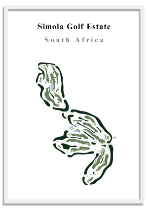 Simola Golf Estate - South Africa – Minimalist Golf Course Print