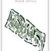 Soweto Country Club - South Africa – Minimalist Golf Course Print