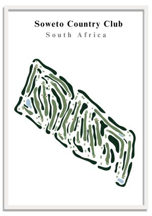 Soweto Country Club - South Africa – Minimalist Golf Course Print