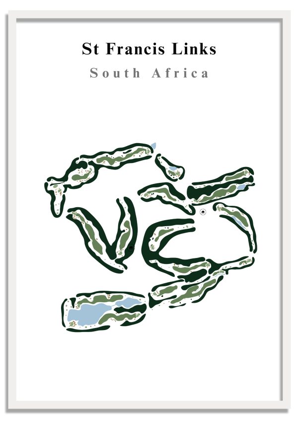 St Francis Links - South Africa – Minimalist Golf Course Print
