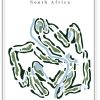 Steyn-City-1 The Club at Steyn City - South Africa – Minimalist Golf Course Print