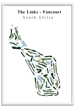 The Links - Fancourt - South Africa – Minimalist Golf Course Print