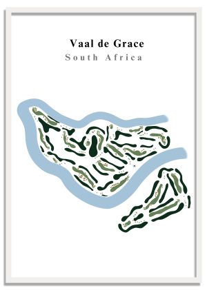 Vaal de Grace - South Africa – Minimalist Golf Course Print