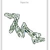 Valderrama Golf Club – Minimalistic Golf Course Print (Spain) – Minimalist Golf Course Print