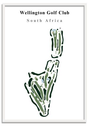 Wellington Golf Club - South Africa – Minimalist Golf Course Print