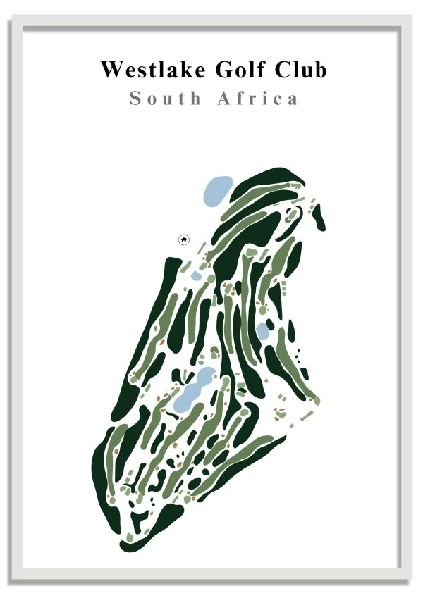 Westlake Westlake Golf Club - South Africa – Minimalist Golf Course Print