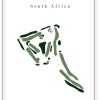 Willowmore Country Club - South Africa – Minimalist Golf Course Print