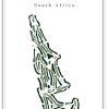 Windgate Wingate Park Country Club - South Africa – Minimalist Golf Course Print