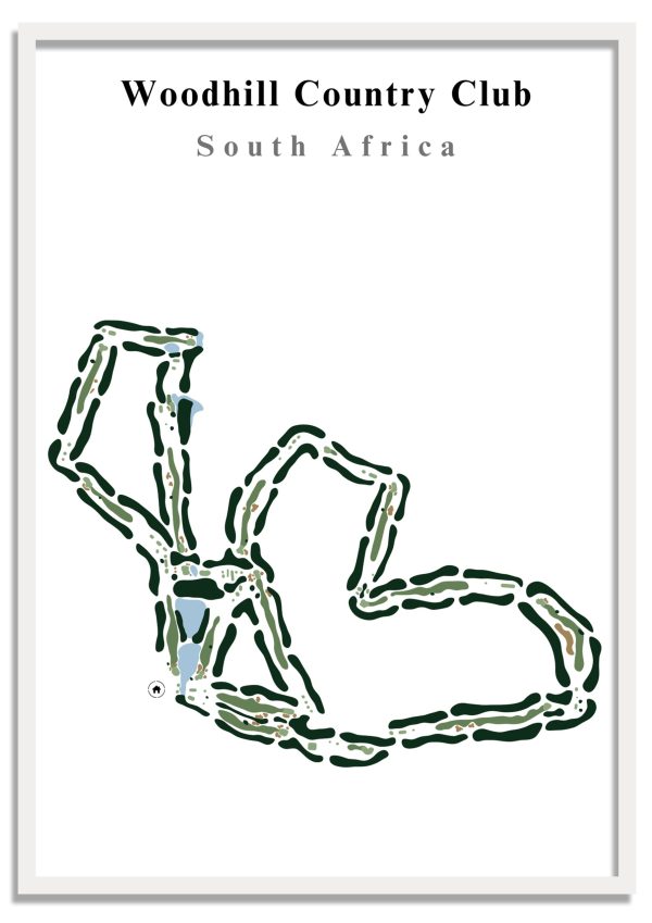 Woodhill Country Club - South Africa – Minimalist Golf Course Print